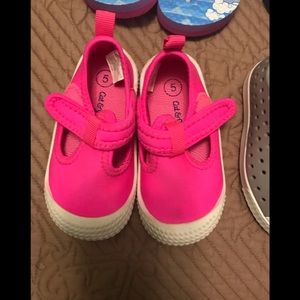 Pink water shoes